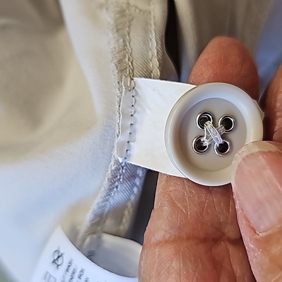 Off White Straight Leg Capri Pants for Effortless Style - Picture 12 of 15